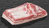 Bauch mit Schwarte ohne Knochen